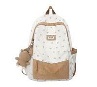 Générique Sac à dos pour étudiantes, style design, style coupe-vent, grande capacité, version originale, pour l'hiver, sac à bandoulière double étudiantes, 10-18 (Khaki, One Size)