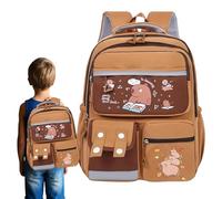 Générique Sac à dos pour, sac à dos pour Capybara - Élèves de l'école Capybara Animal Sac à dos - Organispteur de papeterie de grande capacité étanche pour le camp d'été, excursion d'une journée