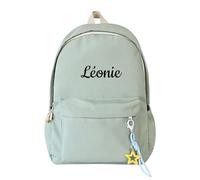 Générique Sac à dos pour tout-petits à faire soi-même avec nom, sac dos personnalisé pour enfants garçons et filles, petit mignon personnalisé, cartable enfants l'école et (Green, One Size)