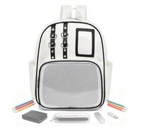 Générique Sac À Dos PU,Pochette Organisatrice Mignonne avec Affichage de Badges - Sac avec Présentation d'Épingles,pour Travail Fitness Sports Voyage Bagages Randonnée Comic Con Plein Air