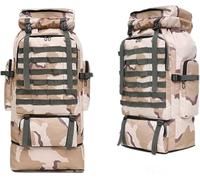 Générique Sac a Dos Randonnee 100L, Sac Randonnée, Voyage Imperméable Léger, Sac de Voyage Cabine Pliable, Sac a Dos Homme Montagne Trekking, Kit Survie Guerre