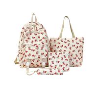 Générique sac à dos sac à dos college renforcé Tendance résistant léger bureau école sortie(Beige)