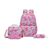 Générique Sac à Dos Scolaire 3 Pièces Polyvalent pour Étudiants Format Journalier avec Compartiment Repas et Trousse Garçons et Filles Usage Campus Quotidien (One Size)