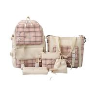 Générique Sac à Dos Scolaire Grande Capacité Léger pour Collège Lycée, Cartable Ergonomique avec Compartiment Principal et Poches Multiples pour Trajets Quotidiens (42x31x18)