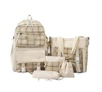 Générique Sac à Dos Scolaire Grande Capacité Léger pour Collège Lycée, Cartable Ergonomique avec Compartiment Principal et Poches Multiples pour Trajets Quotidiens (42x31x18)