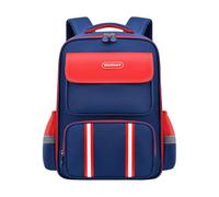 Générique Sac à dos scolaire grande capacité pour étudiants sportifs design imperméable compagnon idéal des trajets quotidiens du bureau aux campus robuste et pratique (Red, One Size)