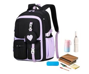 Générique Sac À Dos Scolaire - Sac De Lecture Résistant À L'eau, Sacs D'écoles De Grandes Filles Optimisées Compartiments Zonés | Grande Capacité, Sa-c À Dos Pour Les, Adolescents, Élémentaires,
