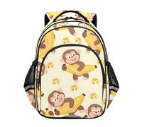 Générique Sac à Dos Singe et Bananes pour Tout-Petits, garçons et Filles, Sac à Dos d'école, Sac à Dos de Voyage pour l'école Maternelle