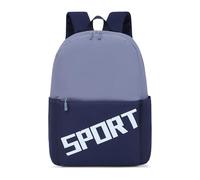 Générique Sac a dos sport enfant fille, petit sac a dos garcon blocs de couleurs athlétisme cartables scolaires Grande Capacité respirant durable pour École Voyage Sports de Plein Air (Dark Gray, A)
