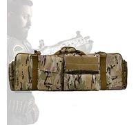 Générique Sac À Dos Tactique pour Fusil, Sac Tactique pour Fusil Double pour Canne À PêChe, avec Bretelles, Multifonctionnel pour Chasse, Randonnée Et Entraînement (CP,100 cm)