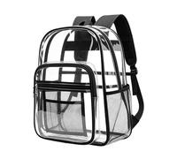 Générique Sac À Dos Transparent Grande Capacité Multi Poches PVC pour Stade Concerts Événements Sécurité (Purple, One Size)