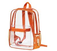 Générique Sac à Dos Transparent PVC, Sac à Dos Clair Multicolore, Sac Transparent Sécurisé pour Concert, Sport, Voyage, Sac à Dos à Bandes Colorées, Plusieurs Couleurs Disponibles
