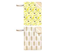 Générique Sac À En D'abeille - Grande Capacité Réutilisable Large Ouverture, Pochette Conservation | Emballage Écologique Portable Pour Maison Boulangerie Pique-Nique Camping