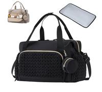 Générique Sac à Langer Bébé Grande Capacité Sac à Langer Voyage Multifonction avec Étui à Tétine Organisateur Essentiels Bébé Rangement Couches Biberons Vêtements pour Sorties Voyage Parents