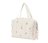 Générique Sac à langer pour bébé, Organiseur poussette universel, Grand fourre-tout maman 36×30 cm, coton ciré résistant, poches isolées et fermeture zippée (Oli-ves)