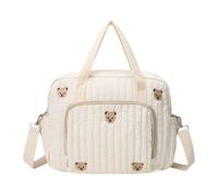 Générique Sac À Langer Tote Bag,Grand Organisateur Mignon | Sac De Voyage Maternité Ours Cartoon - pour Maman Papa Femmes Hôpital Voyage Vacances Garderie Extérieur
