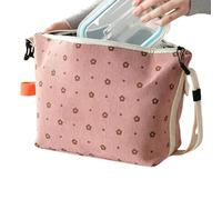 Générique Sac À Lunch Isotherme Grande Capacité Imperméable Isotherme | Sacs À Déjeuner Réutilisables Cabas De Travail Femme Pour Boisson Fruit Snack Dessert École Dortoir Extérieur Camping
