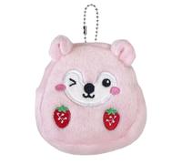Générique Sac à Main aux Fraises pour Filles, Porte-Monnaie - Hamster Kids Coin Purse Animal Portefeuille - Portefeuille, Sac aux Fraises pour Femmes, Fille, pièce de Monnaie, Carte,