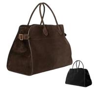 Générique Sac à main en daim pour femmes sac à main en similicuir pour femmes, automne - hiver, Design minimaliste haut de gamme, grande capacité, style Vintage (A)