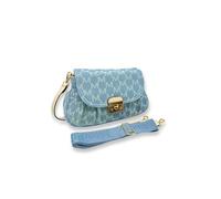 Générique Sac à Main en Denim Bleu Marine, Motif Monogramme M, Bandoulière Détachable, 29 x 8 x 19 cm