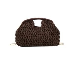 Générique Sac À Main En - durable compact sleek high-performance Paille Grande Mode Tissé, Pochette pour l'été, et la plage Les Femmes | Multipurpose Outdoor Indoor Utility sturdy premium