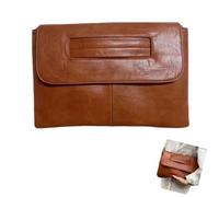 Générique Sac à main pochette enveloppe féminine, grande pochette de travail à poignée intégrée, adaptable en bandoulière pour rendez-vous et sorties quotidiennes (E)