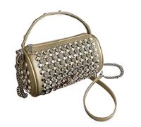 Générique Sac À Main Tendance - Polyester 18x11x10cm | Portefeuille Clouté | Seac À Bandoulière À Rivets Pour Femmes, Sac À Main Tendance Pour Voyage, Fête, Soirée Et Usage