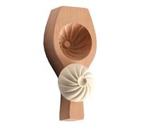 Générique Sac à pâtes à pain cuit à la vapeur en bois massif Petit pain farci à la vapeur Outil de cuisson multifonctionnel pour la maison (Brown, 20x9x3.8cm)