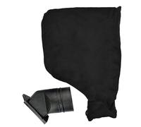 Générique Sac à poussière de scie à mitre - 4 Sacs de Remplacement Noir Pack avec Fermeture éclair | Couvercle de Trou de 1,7 à 2 Pouces réglable | Collecteur de poussière po
