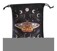 Générique Sac À Tarot,Porte-Cartes de Tarot avec Sac et Poches de Stockage | De Rangement pour Bijoux en Et Jeu De Divination pour Débutants Adolescents Maison Halloween
