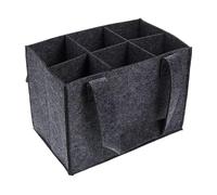 Générique Sac À Vin en Feutre avec Poignée, Porte-Bouteille De Vin pour 6 Bouteilles, Sac À Bouteille De Vin pour Transporter des Bouteilles De Vin Rouge, Champagne, Bière Et d'eau Sac Réutilisable