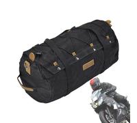 Générique Sac Bagage Moto - Sac À Dos Étanche en Toile pour Selle Arrière | Sacoche De Queue, Sacs Latéral & Sacs Pannier Moto | Rangement Solide pour Voyage, Randonnée & Longues Distances