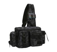 Générique Sac Banane de pêche - Leurres Gear Tackle Storage Rod Holder Gear Holder,Sac de pêche à la Mouche léger à bandoulière pour Le Camping, la Chasse, la en Plein air