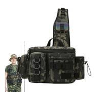 Générique Sac Banane pêche à la Mouche | Tackle Storage Bag Sling Bag Porte-Canne Leurres Gear,Sac à bandoulière à bandoulière résistant à l'eau pour Le Camping en Plein air, la randonnée, la pêche