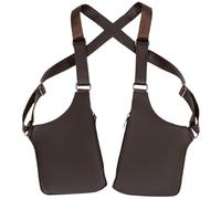 Générique Sac Bandoulière Double Homme, Sac De Harnais D'épaule, Holster D'épaule À Double Poche, Harnais Antivol Cuir Homme, Sac De Poitrine Antivol En Cuir Pour Homme Pour Hommes Femmes