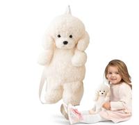 Générique Sac Bandoulière Doudou Animaux, Sac à Dos Animalier, Sac Doux En Forme De Chien Adorable Pour École, Femmes, Voyage et Usage Quotidien
