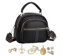 Générique Sac Bandoulière En Cuir - Cabas En PU À Large Bandoulière | Femme Tendance - Sac À Classique À Compartiments Pour Voyages, Les Trajets Quotidiens, Le Shopping Et Les We