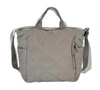 Générique Sac bandoulière matelassé décontracté texture velours décontractée avec détails uniques pour des déplacements élégants et une utilisation quotidienne (Grey One Size)