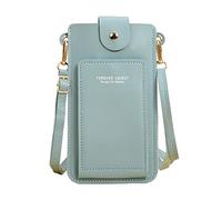 Générique Sac BandoulièRe pour Femme,Sac en Cuir Artificiel Couleur Unie Moraillon OpéRation Transparente Ccreen TéLéPhone Sac à BandoulièRe Sac De Messager (G One Size)