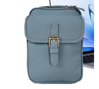 Générique Sac Bandoulière | Sac en Cuir Sécurité Antivol - 10 Emplacements Cartes Portefeuille Intégré Bandoulière Réglable Cuir Vieilli Grande Capacité Pour Femmes Occasions