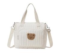 Générique Sac cabas à langer,Cabas bandoulière motif ours pour bébé | Sac de Maternité avec Bretelle Réglable | pour Voyage Travail Sport Hôpital Plage Parc Camping