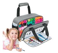 Générique Sac d'art, Trousse De Voyage Organisation pour Artistes, Grande Capacité De Rangement pour Matériel Artistique Fournitures De Bureau Pinceaux Et Accessoires De Peinture