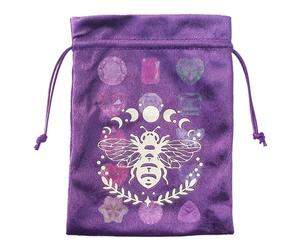 Générique Sac de cartes de tarot, sacs de tarot à cordon - Sac de rangement en velours pour bijoux - Porte-cartes de, sac de et de dés, sacs à bijoux multifonctionnels pour cartes Oracle, accessoire