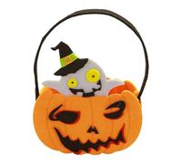Générique Sac de Citrouille Halloween, Sachet Bonbon Citrouilles pour Halloween, Panier à Bonbons en Forme de Citrouille d'halloween, Sac de Bonbons à la Citrouilles pour Faveurs Fête Déco Halloweens