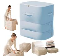 Générique Sac de Compression Rangement et Pochette Rangement Valise, Sac Compression Voyage Idéal pour Optimiser Vos Affaires, Gain de Place sans Aspirateur，Bleu：XL(54 * 42 * 90cm)