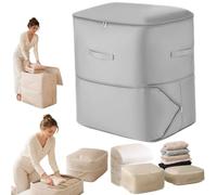 Générique Sac de Compression Rangement et Pochette Rangement Valise, Sac Compression Voyage Idéal pour Optimiser Vos Affaires, Gain de Place sans Aspirateur，Gris：M(52 * 42 * 60 cm)