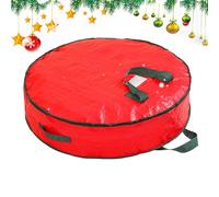 Générique Sac de Couronne | Rangement De Couronne De Noël,Protection Contre La Poussière À Zip Imperméable Conteneurs Robuste Avec Poignée Solide Pour Rangement Dans Placard Sous Lit Maison Et