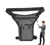 Générique Sac De Cuisse | Sac De Porté À Vélo pour Homme avec Système De Fixation Réglable | Accessoires Moto Et Équipements Vélo pour Portefeuille Téléphone Gants Clés
