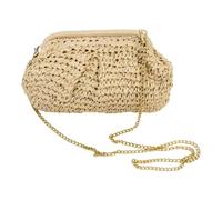 Générique Sac De Plage En Paille Pochette d'Épaule Tendance Dumpling | Sacs De Plage En Paille Pour Les Femmes pour road trip, extérieur, rendez-vous amoureux, vacances, mariage, piscine,