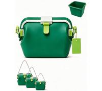 Générique Sac De Plage Femme, Sac Natation Pliable ImperméAble, Doté d'un Compartiment Silicone éTanche Ranger Affaires MouilléEs, IdéAl Natation, Sorties Plage FêTes Bord Piscine (Vert,S)